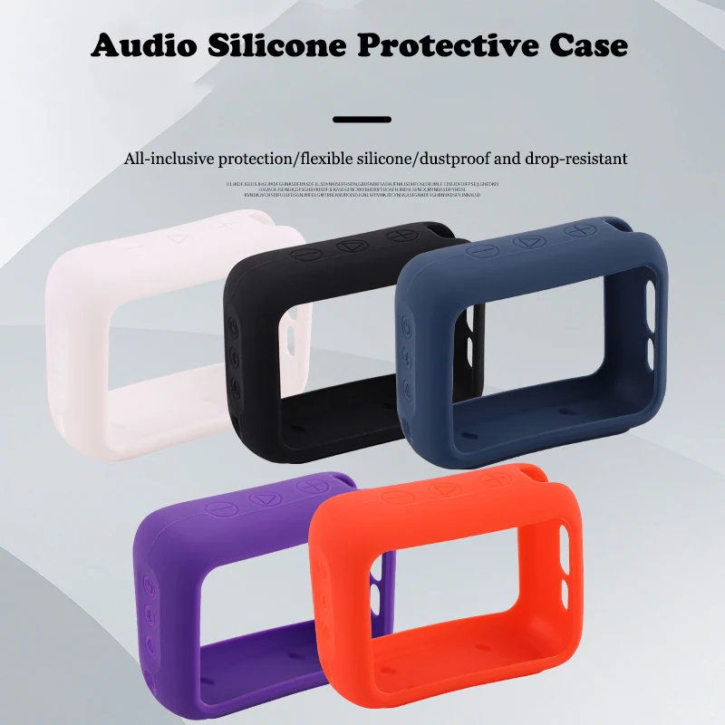 Silicone Bluetooth-Compatível Speaker Cover, Luva protetora completa, Dustproof, Espessado, JBL GO4