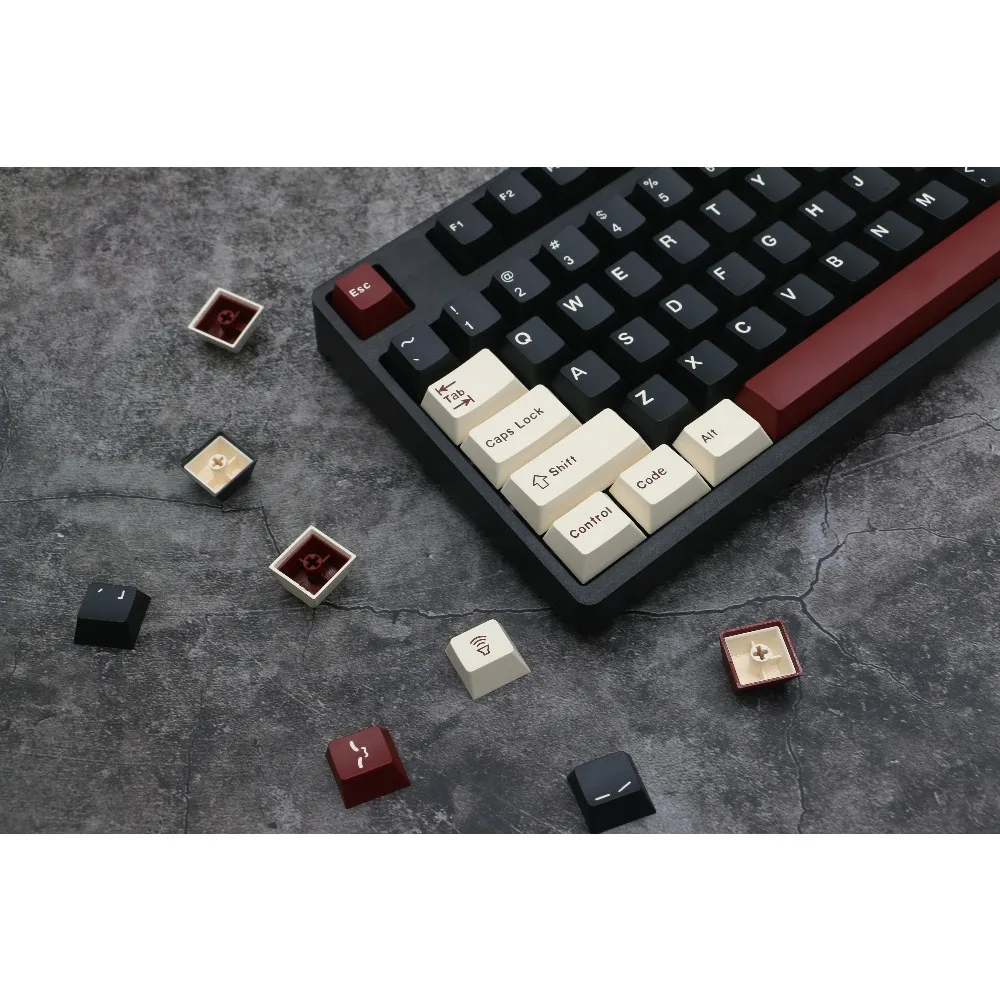 

Roman Keycaps ABS Two-color Cherry Profile USB Ergonomics Wired 173 Key Game Accessories Front Carve Mechanical Keyboard Keycaps