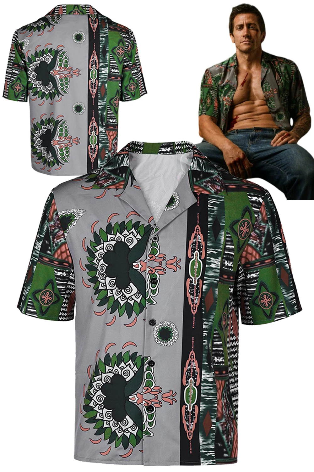 Dalton-Camiseta de fantasía para hombre, disfraz de casa de carretera de película, disfraz de juego de rol, ropa de fiesta de Carnaval y Halloween, 2024