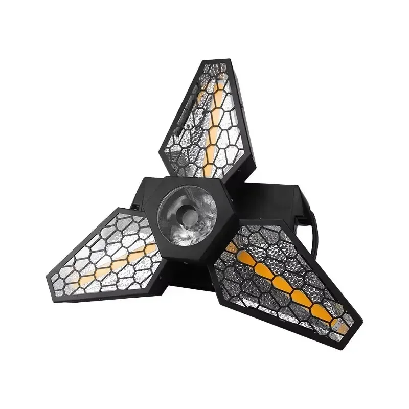 Infinity Full Color Rotating Moving Head Light Triangle Maple Leaf Retro KTV Bar Background Lamp 220v Splicing Marquee Light