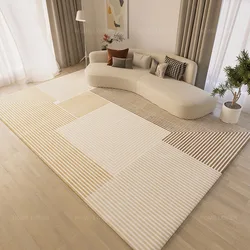 VIKAMA Living Room Carpet Modern Light Luxury Premium Blanket Crystal Fleece Sofa Home Bedside Blanket Floor Mat