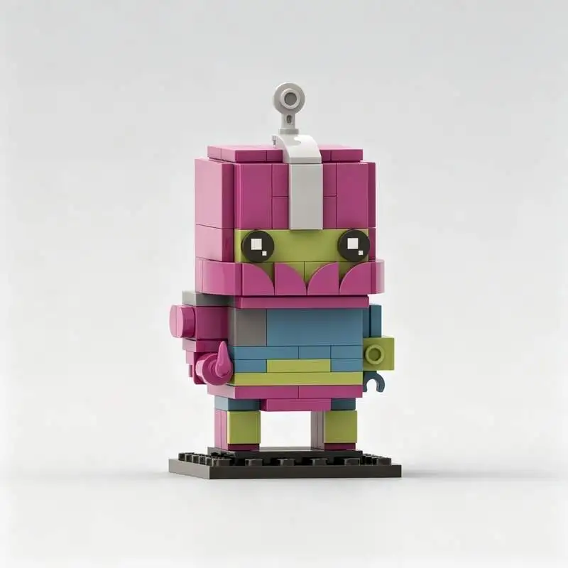 110PCS Trap Jaw Robot Character Figure MOC Style Building Blocks Custom Model DIY Assembly Creative Collectible Display Toy Gift