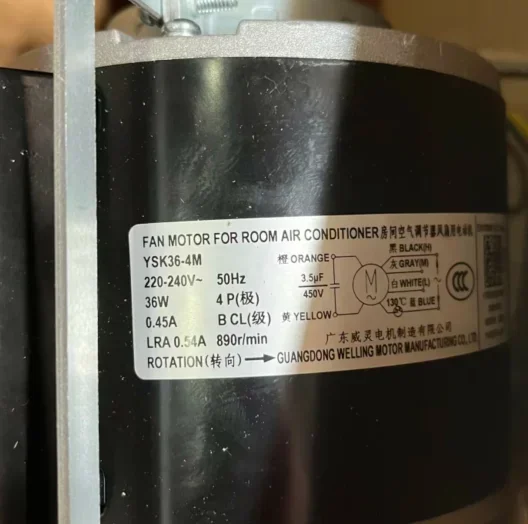 

Air conditioner duct machine single-phase asynchronous YSK36-4M YSK37-4M motor