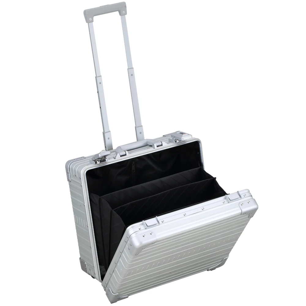 Portable civil servant file box, business elite fashion aluminum briefcase