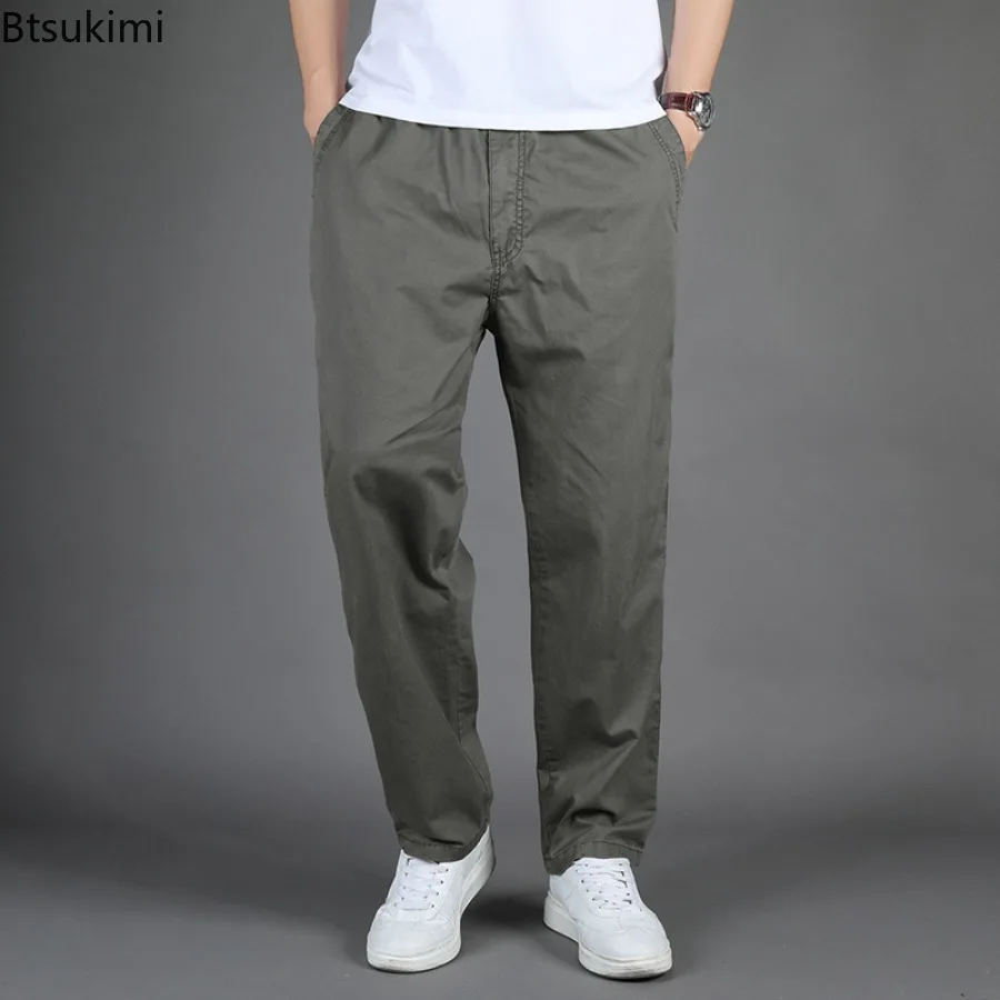 

Large Size 6XL Men's Cargo Pants Spring Autumn Pure Cotton Work Wear Outdoor Casual Climbing Joggers Pants Male Baggy Sweatpants