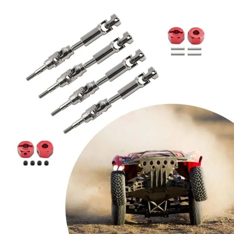 

Heavy Duty Remote Control Car Drive Shaft Universal Fit For 1/10 Scale Models Precise Machined With Anti Wear Design L8RB