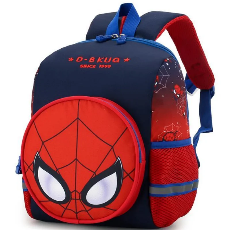 Marvel Creative Cartoon Iron Man Kindergarten Cartoon Anime School Bag Boys Small Class 2-3-5 Years Old Casual Cute Backpack