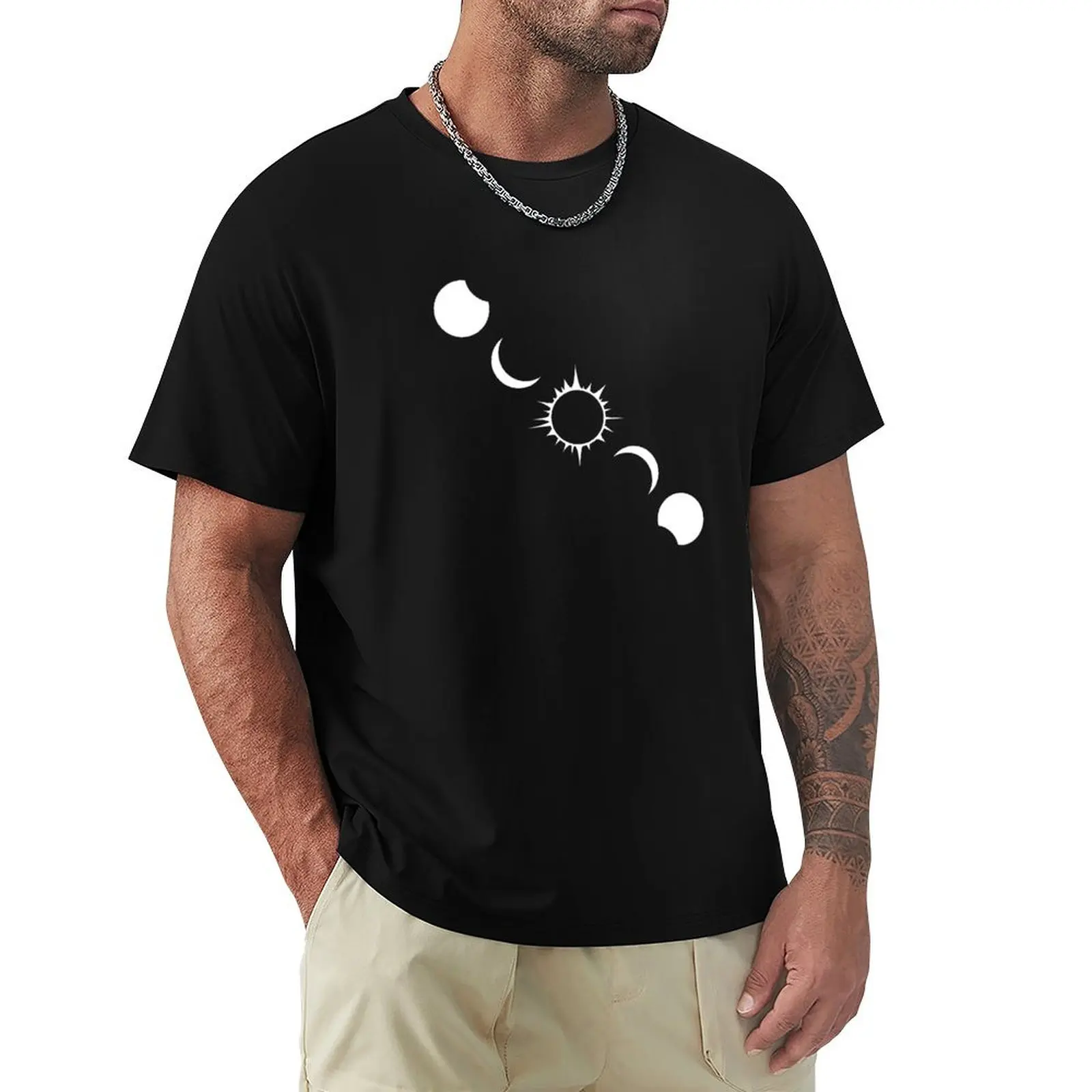 

Solar Eclipse T-Shirt for a boy summer top anime stuff mens t shirt