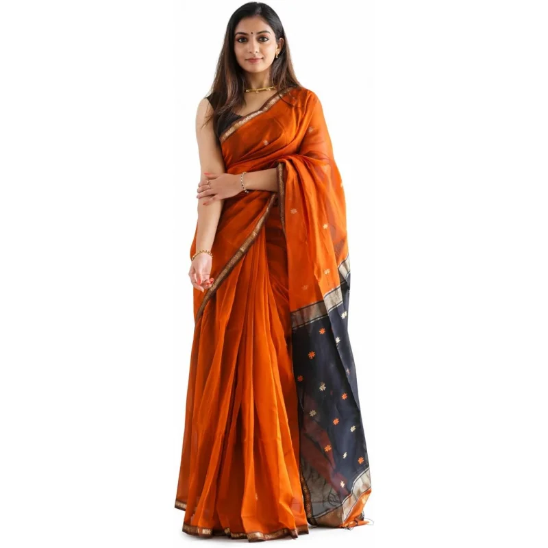 

Women's Banarasi Cotton Silk Saree