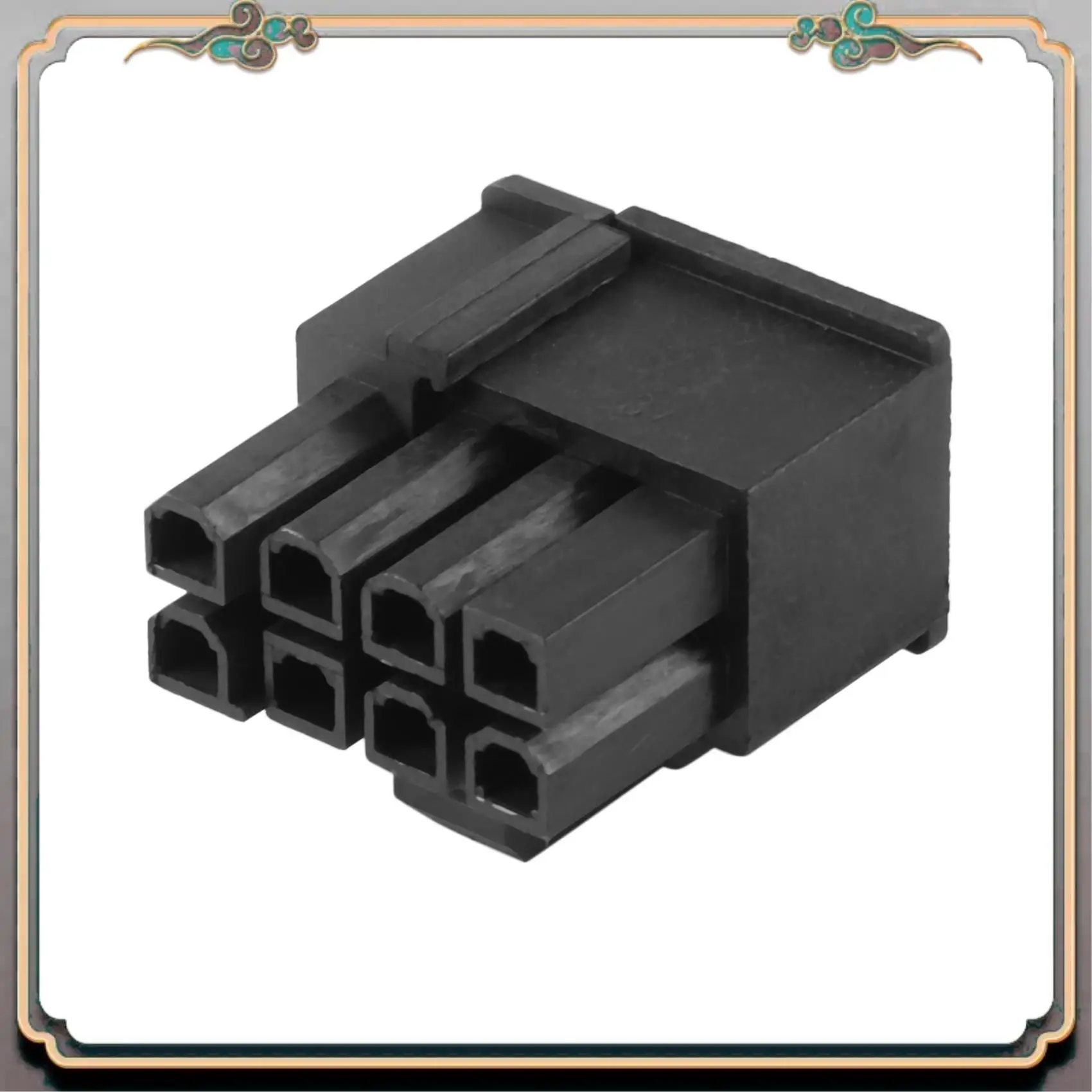 A46M-60Pcs 4.2Mm 6+2 Pin 8P 8PIN Male Power Connector Plastic Shell For PC Computer ATX Graphics Card GPU,Black