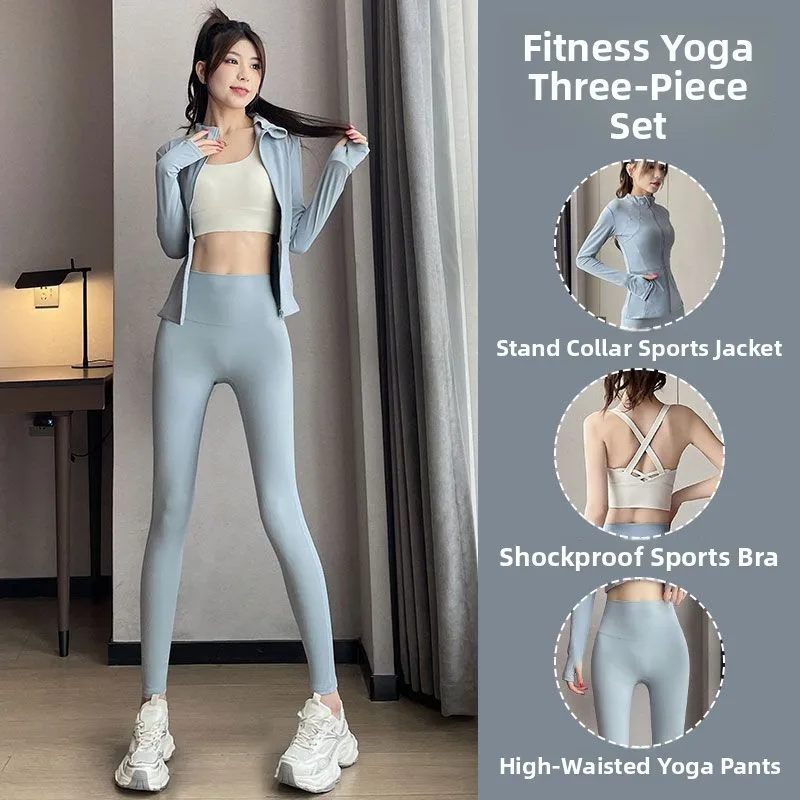 Conjunto de camiseta Premium para Yoga y Fitn para mujer, ropa de entrenamiento de Pilates de tamaño pequeño, ropa deportiva informal, nuevo otoño