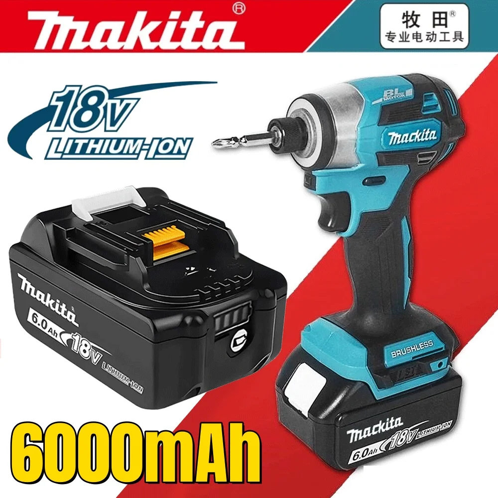 

18V Makita ️100% Genuine 6Ah Makita Battery BL1840 BL1830B BL1850B BL1850 BL1860 BL1815 Replacement Lithium Battery