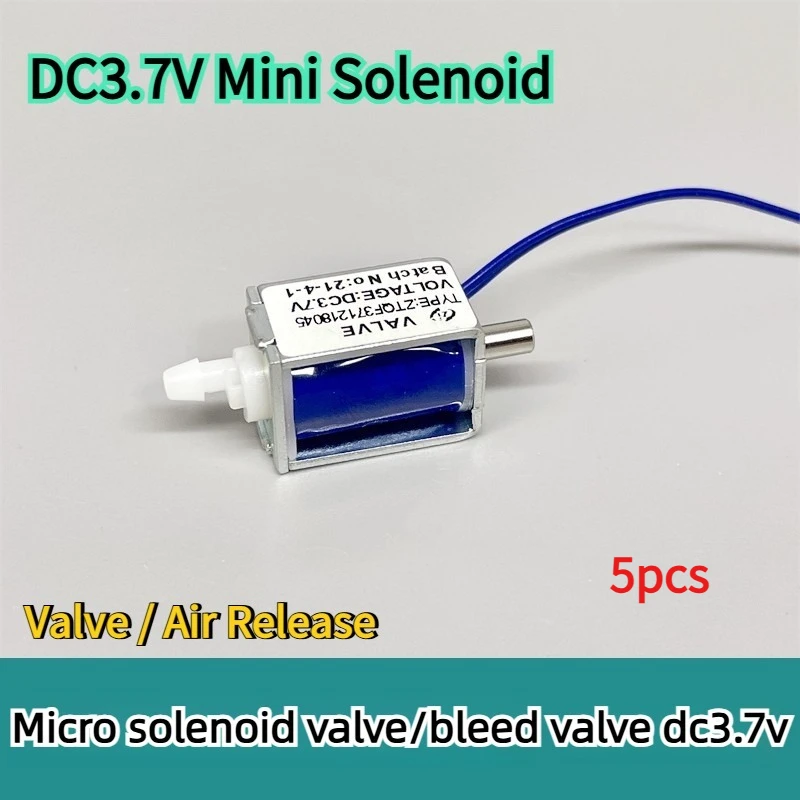 Mini Solenoid Valve DC3.7V, Electric Air Release Valve for Electronic Instruments, Brand New Replacement