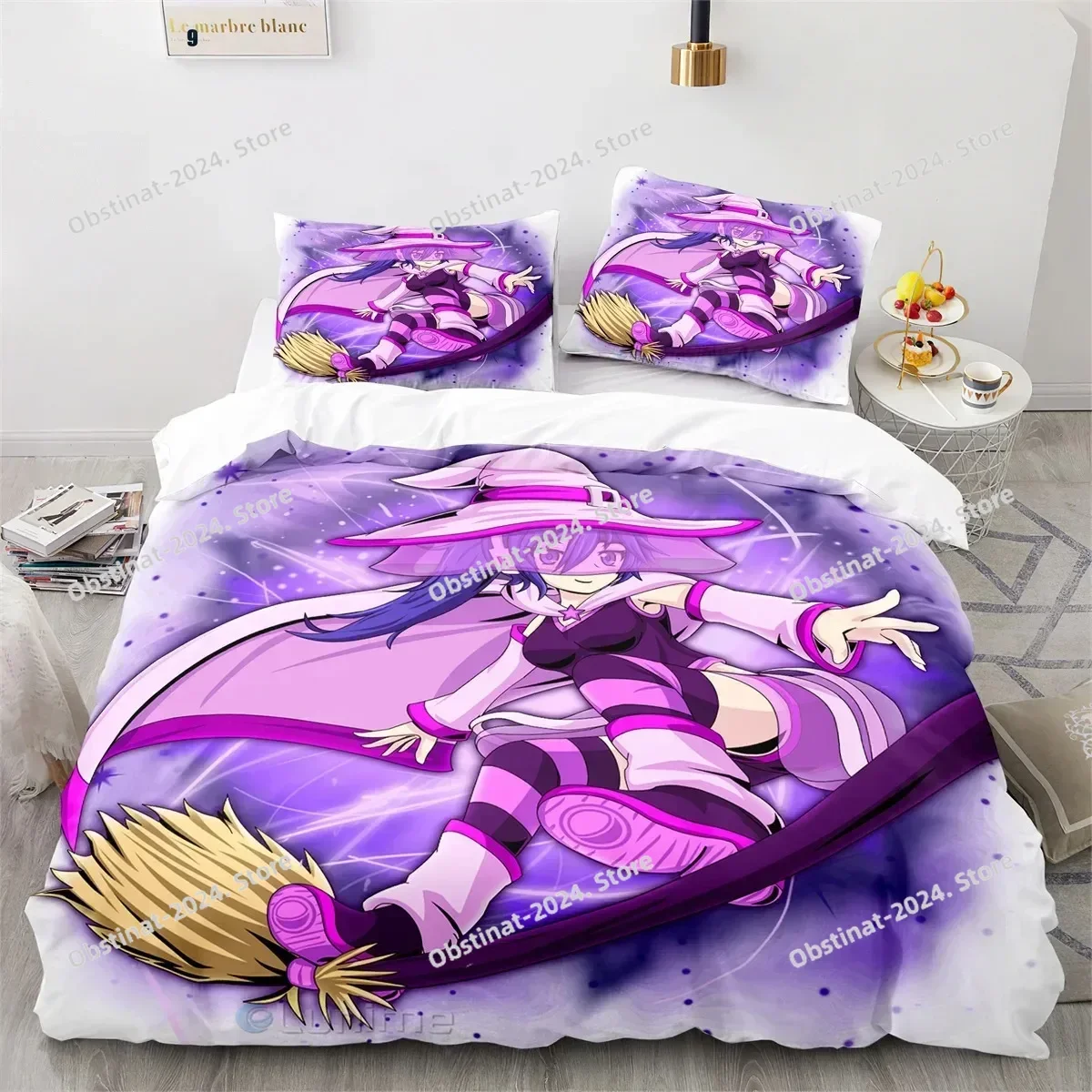3D Anime Gacha Life Bedding Set Printed Bed Set With Pillowcase Duvet Cover Soft Single Double Queen Super King Size Bed Linen