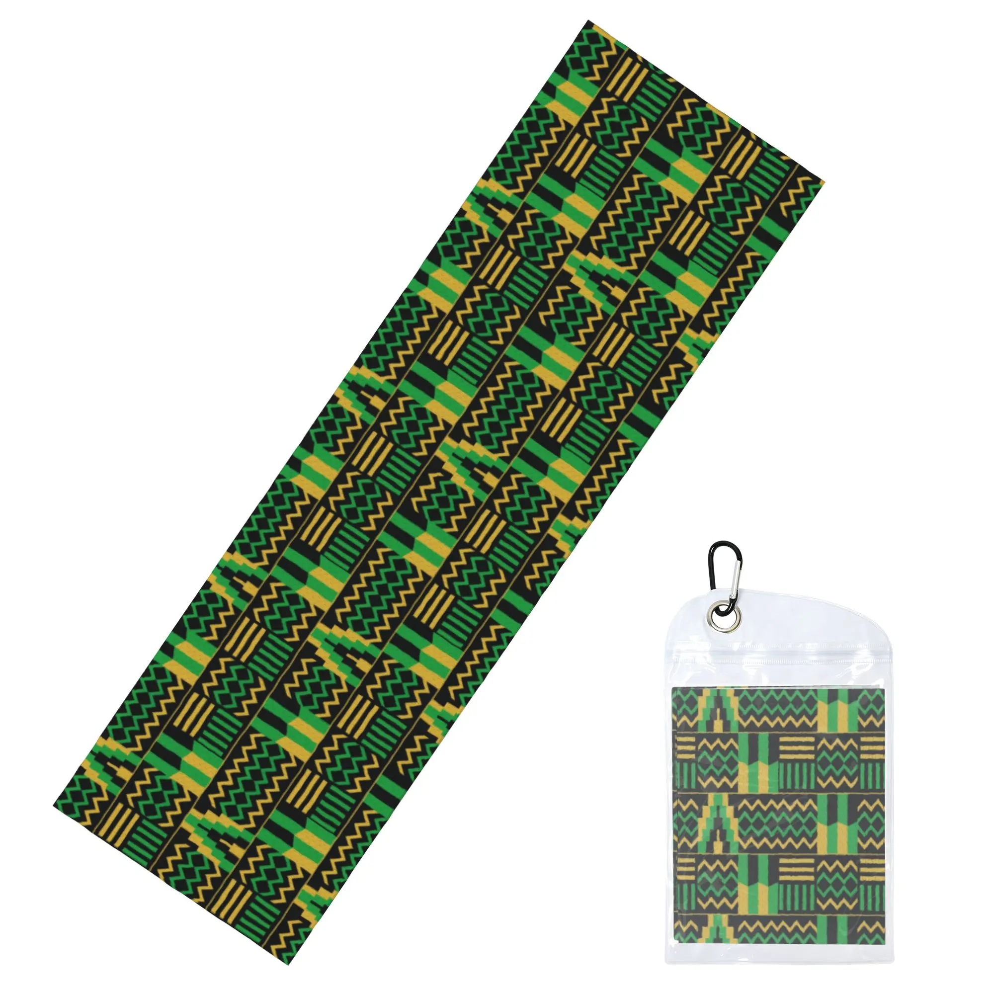 Traditional African Ethnic Tribal Ankara Cold Exercise Towel Face Towel Quick Dry  Beach Breathable Cold Towel