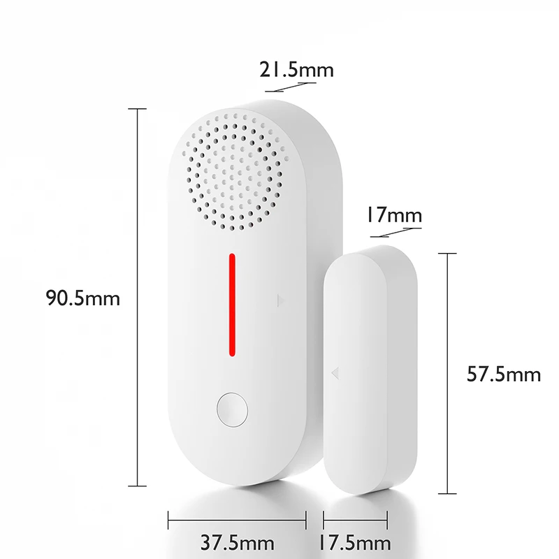 Imagem -05 - Tuya wi fi Inteligente Sensor de Janela da Porta Som wi fi Segurança Alarme Porta Aberta Fechado Detectores App Controle Remoto Cronometragem Braço e Desarmar