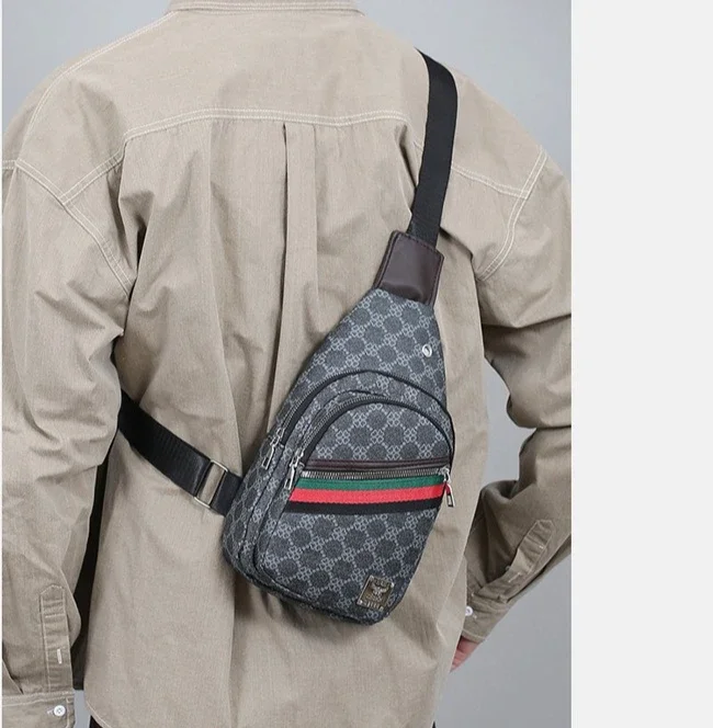 Universelle Multifunktionale Umhängetasche für Herren/Damen, Schulter-Crossover-Brusttasche, lässige Handtasche mit Kopfhörerfach – Detail 36