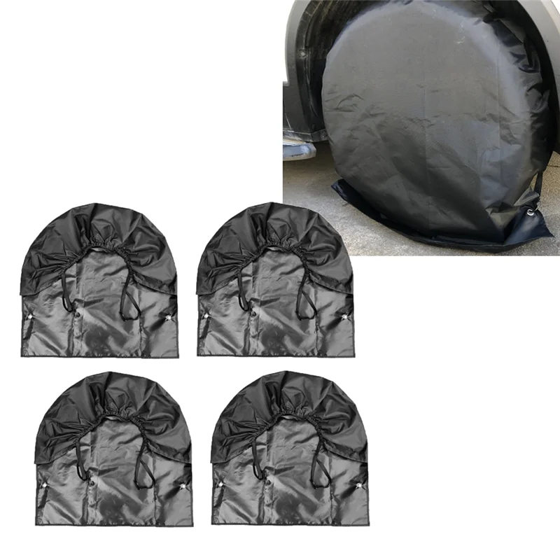 

Lasting 4Pcs Waterproof UV Cover Car Wheel Tire Protective Cover Wheel Tire Cover For 27-29Inch Truck Car For RV