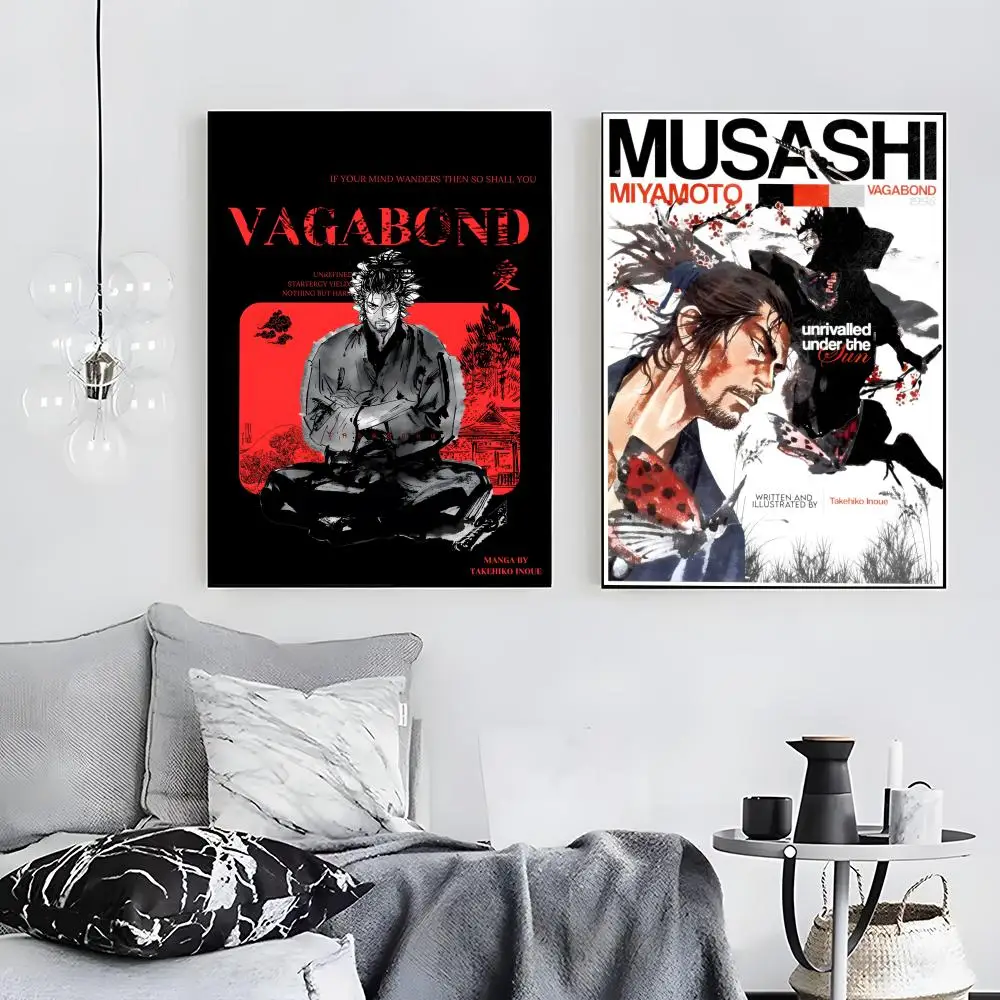 Anime V-Vagabond Poster Wall art print art suitable for living room bedroom bar parlor home decoration gift