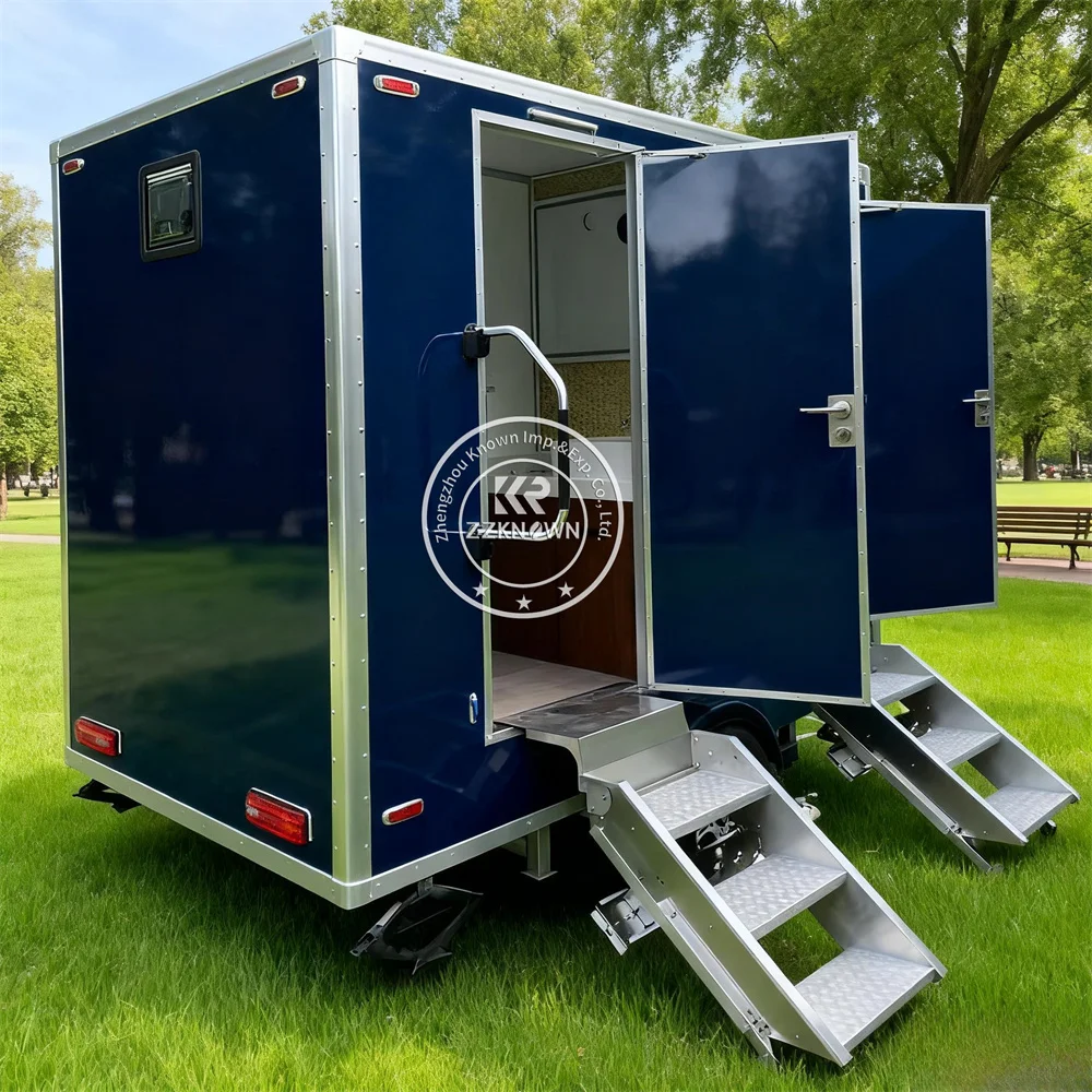 

Luxury Mobile Restroom Trailer Special Events Portable Toilet Mobile Bathroom Trailer Camping Outdoor Toilet for Events