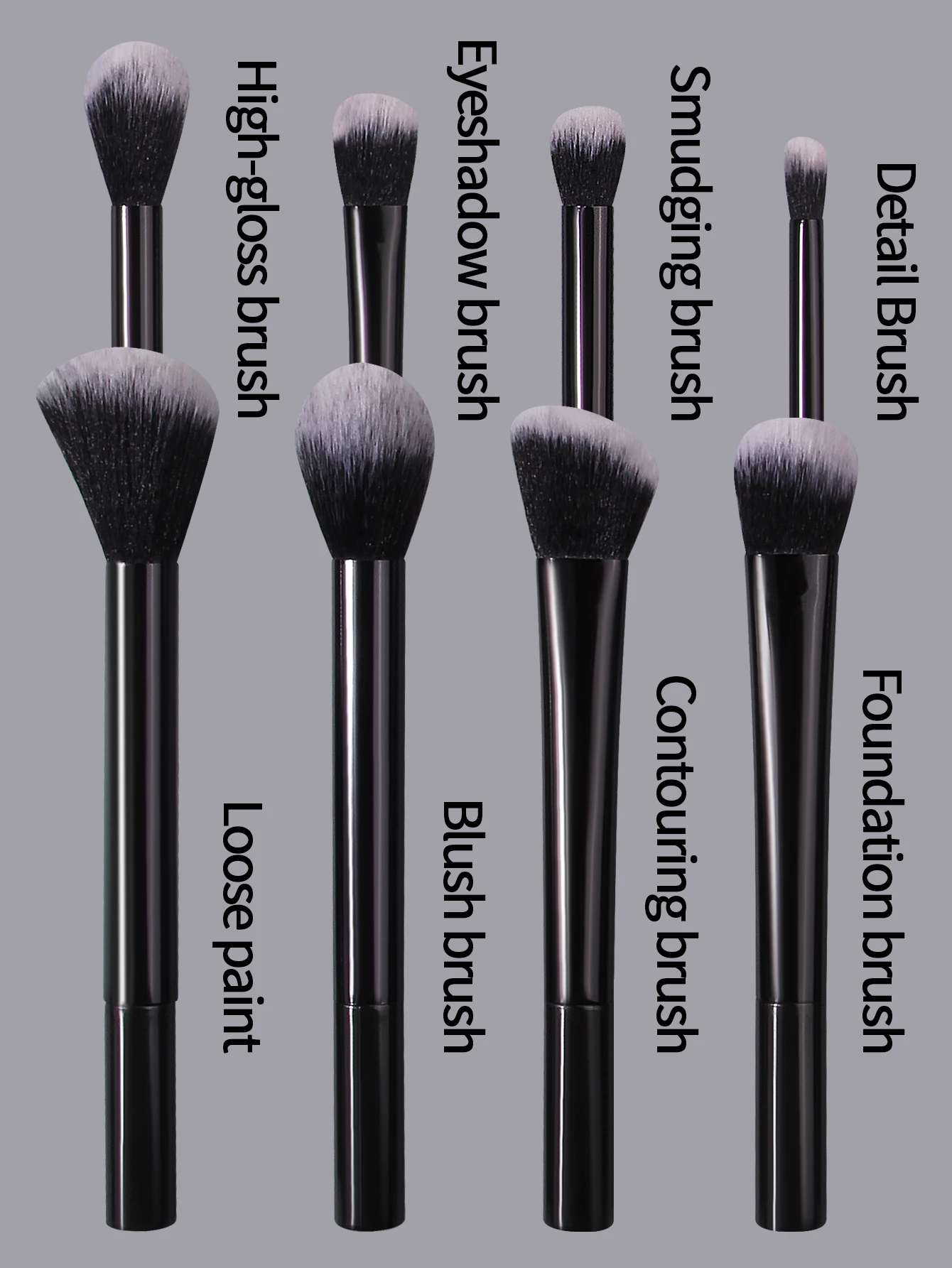 8 pçs pincéis de maquiagem 4 esponja puffs 2 mini liquidificadores de beleza com balde de armazenamento cerdas macias látex-livre para viagens diárias makeuptool