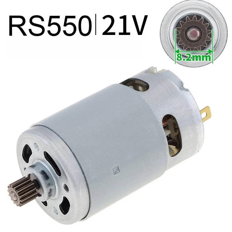 

21В 14-зубчатый литий-ионный двигатель для цепной пилы 4-6 дюймов, для аккумуляторных мини-пил BOSCH MAKITA DEWALT, с медной обмоткой, запчасти постоянного тока