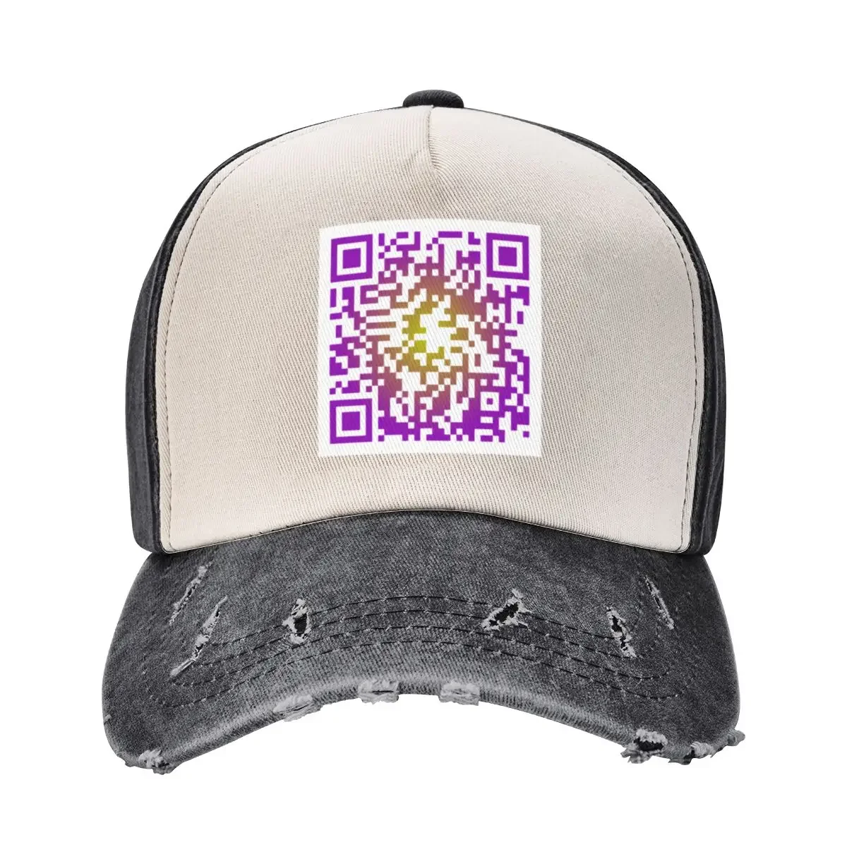 Giorno Theme - JoJo RickRoll - QR Code Baseball Cap Golf Horse Hat Beach Military Cap Man Designer Man Women's