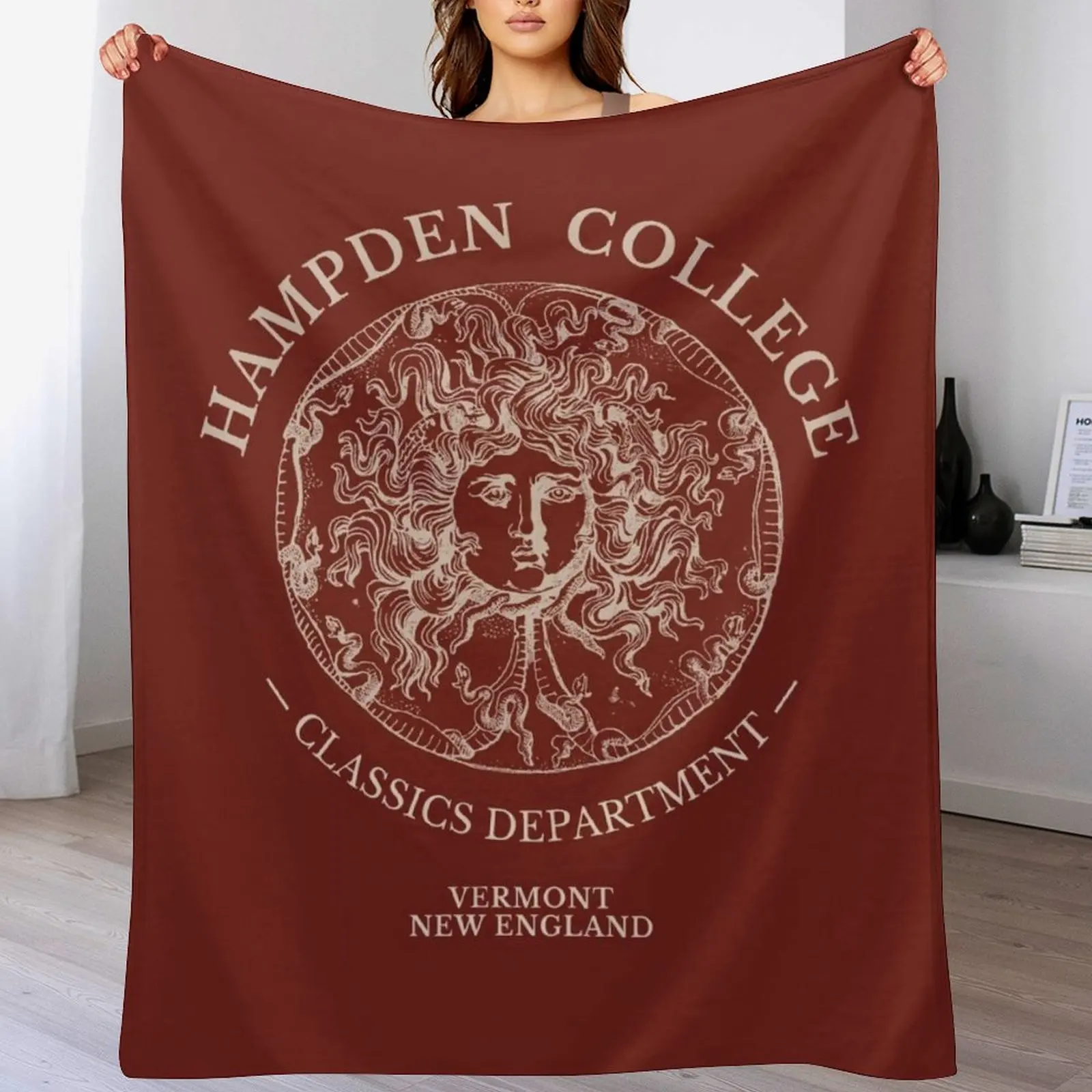 

Hampden College Throw Blanket for babies blankets and throws Designers Decorative Sofas Blankets