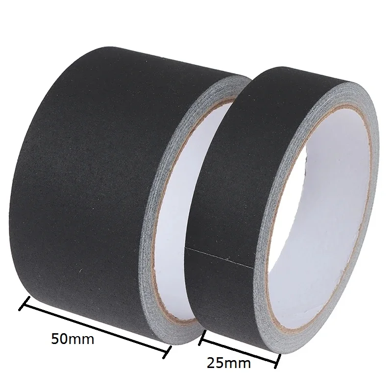 

Gaffer Tape Non-Reflective Matte Black Cloth Grip For Photography Book Repair Filming Backdrop Stage Cable Heavy Duty Easy Tear