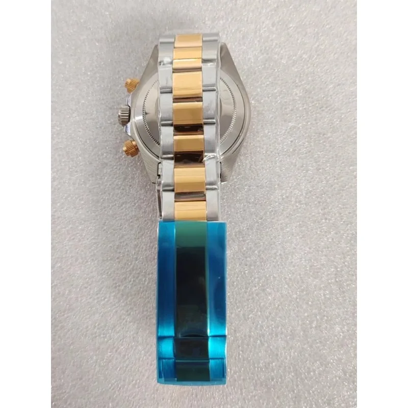 إكسسوارات الساعة المعدلة مناسبة لـ VK63: علبة ذهبية ثنائية اللون مقاس 39 مم + حزام ذهبي بلونين، مناسب لـ VK63 #5