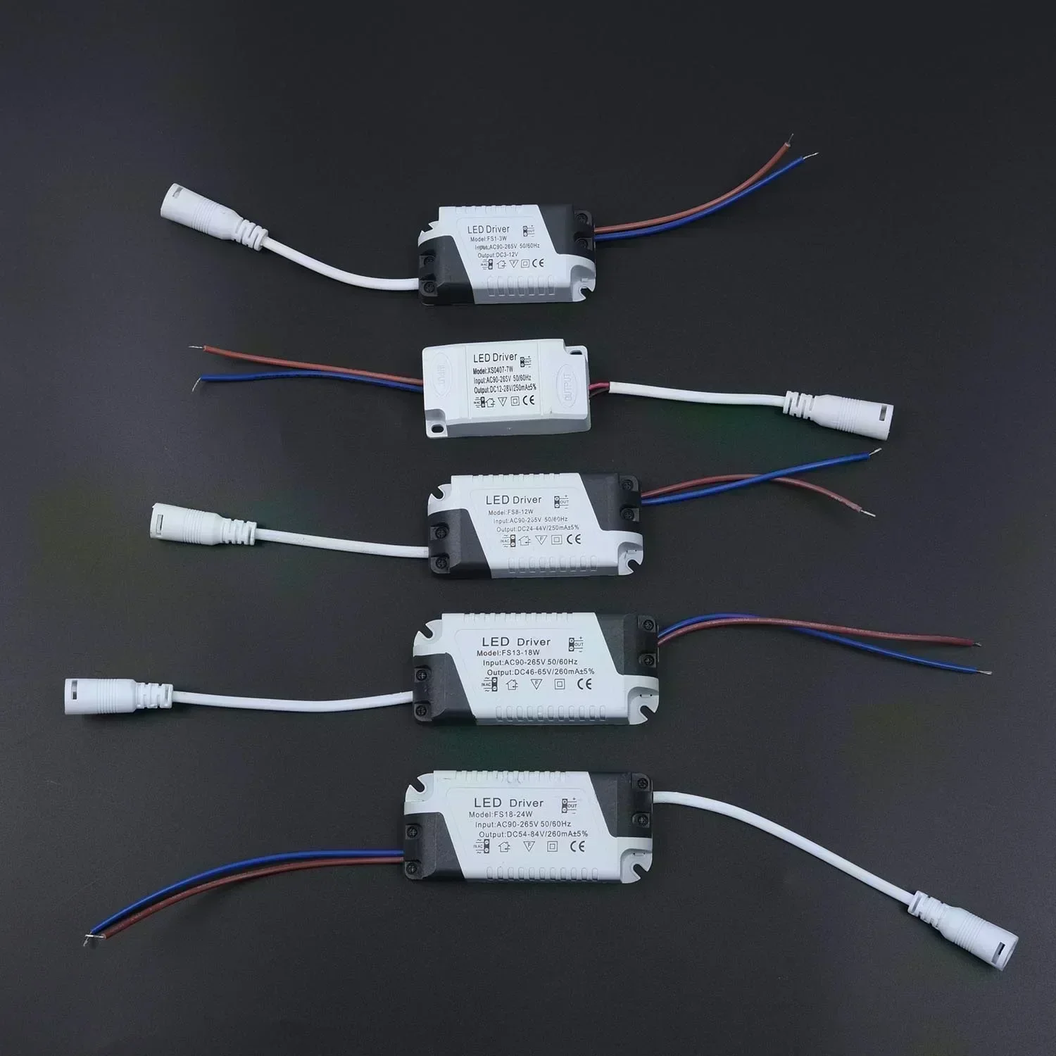 LED Driver AC 110V 220V To DC 12V 24V Lighting Transformer LED Panel/ Lamp Power Supply Adapter 3W 4-7W 8-12W 13-18W 18-24W.