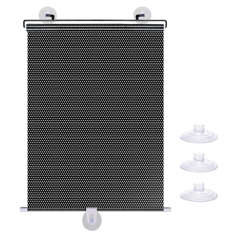 Sunshade Roller Blinds Window Drilling Curtain Night Day Home Decor Blind Suction Cup Curtains Drill Blackout Automatic Rolls