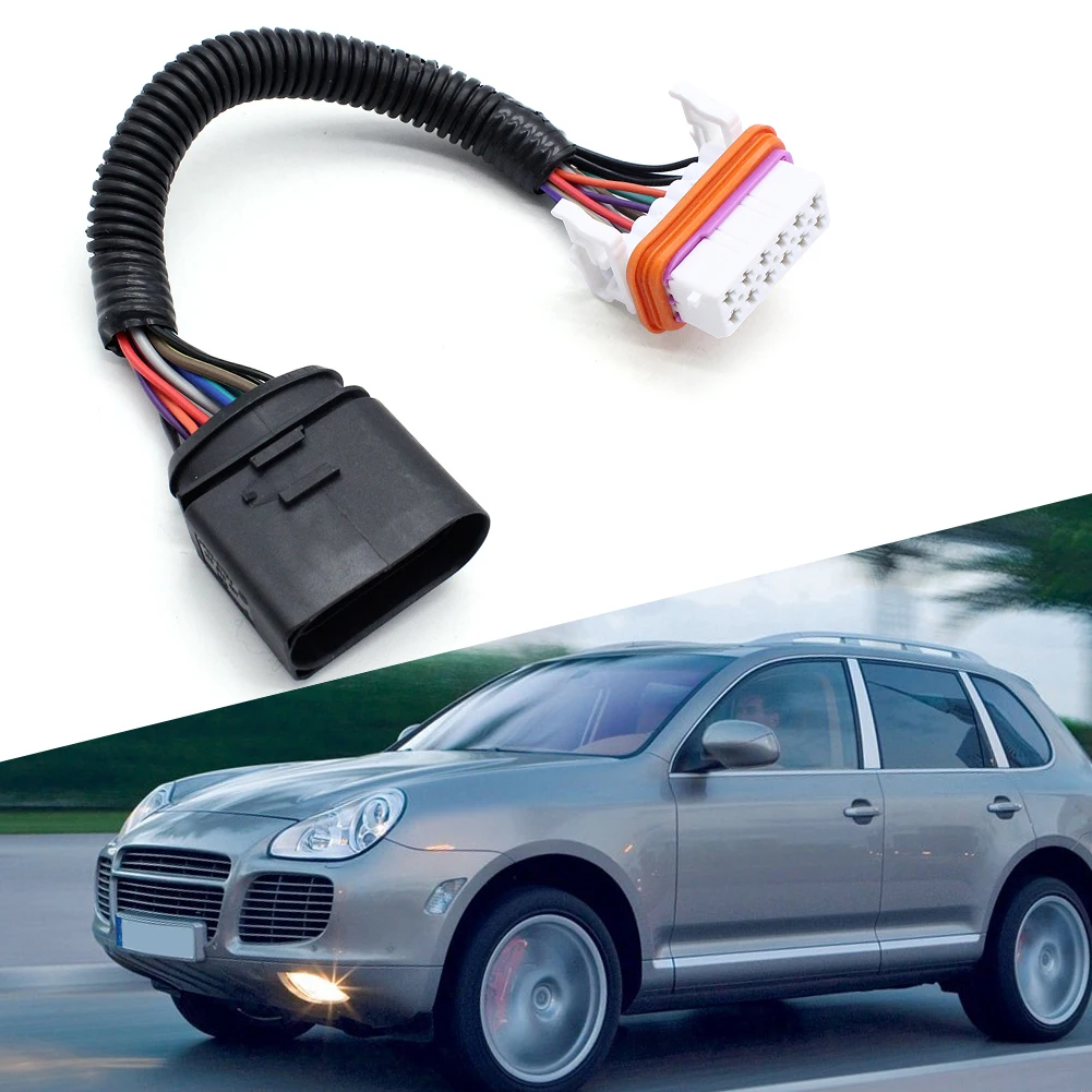 Arnés de cableado de faro delantero, Conector de xenón 95563123911 para Porsche Cayenne 95563123910, 2003, 2004, 2005