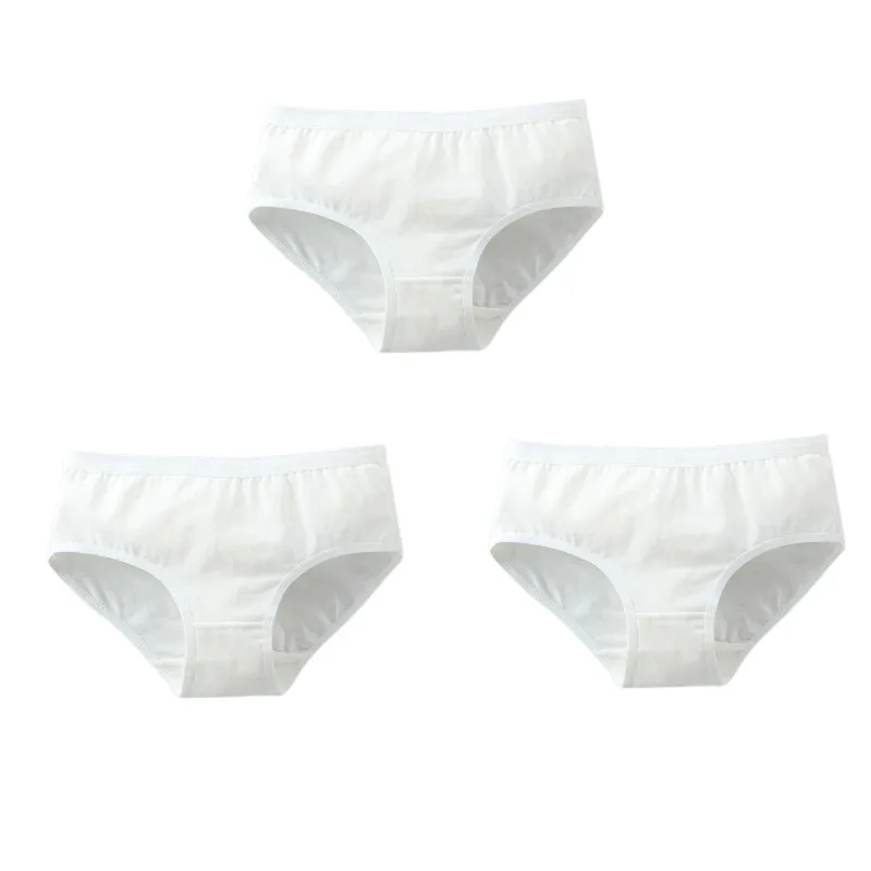 

3pc/Lot Briefs Cotton Smile Letters Underwear Cotton Waist Breathable Summer 10-16 Years