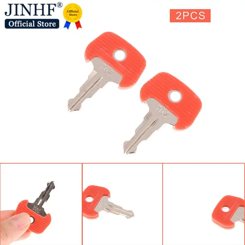 New 2 Pcs 209068 Red Key 702 Power Start Key 26906870 Manual Electric Hydraulic Forklift Accessories