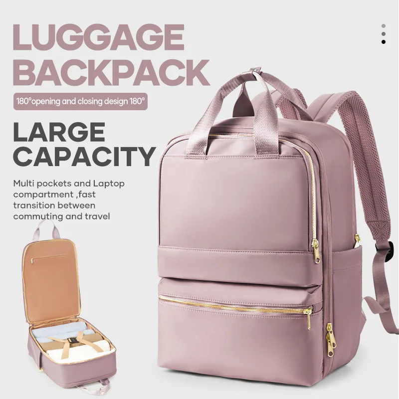 

Women's Travel Backpack Cabin Bag Hand Luggage Airplane Backpack, School Laptop Bag Men Casual Daypack Commute Business Backpack