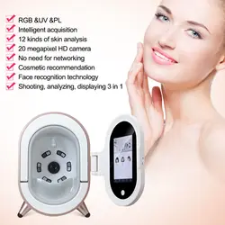 Professional Mirror 3D Visia Skin Analyzer Machine UV Camera Scanner Facial Analyse Face Diagnostic Device Portable Analysis