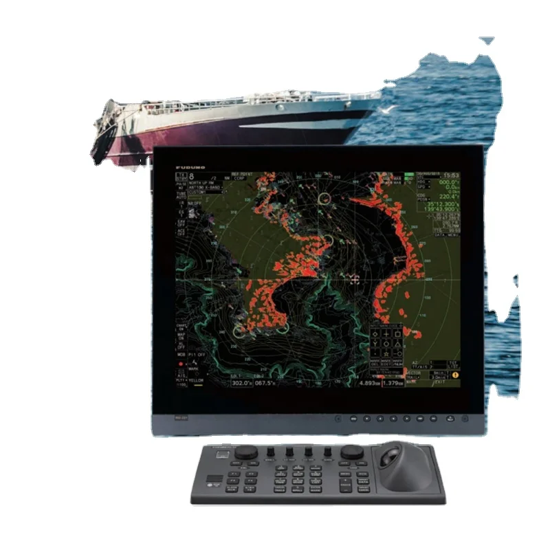 Marine Electronics Maritime Navigation Communication Model Furuno 1945 CCS 6kw 64nm 10.4'' Display Ship Boat X Band Marine Radar