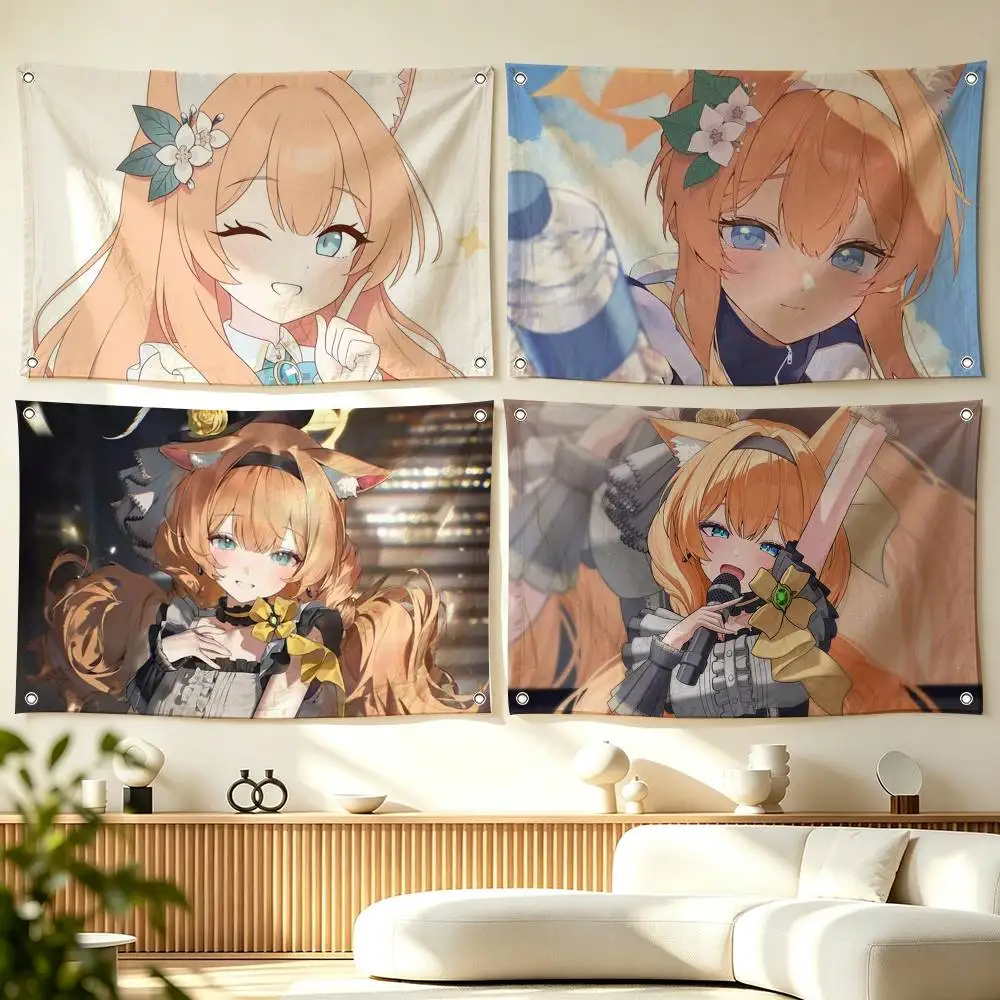 I-Iochi Mari Blue Archive Game  Flag Suitable For Party Club Outdoor Interior Wall Decoration Banner Fans Gift