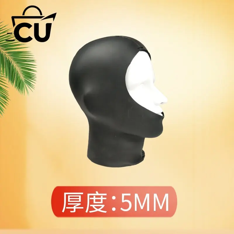 5MM/8MM Diving Hood Warm Headgear Cold Water Thermal Protection Scuba Diving Snorkeling Deep Thickened Dry Diving Hat