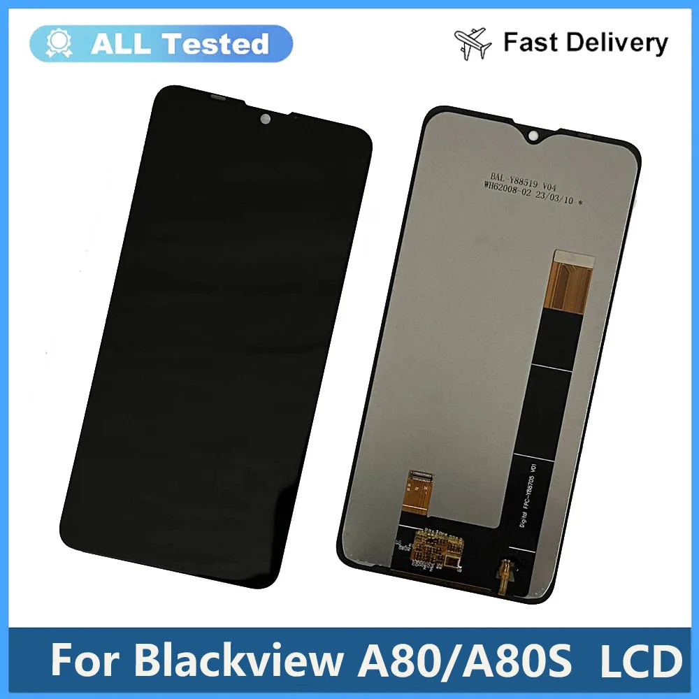 For Blackview A50 A52 A53 A55 A60 A70 A80Pro A85 A90 A95 A96 A100 LCD Display Screen Sensor Assembly Blackview A80S A80 Plus LCD