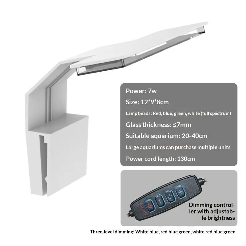 ㈅Aquarium USB LED Fish Tank Light Energy Efficient Waterproof Clip On Aquarium Lighting For Aquatic Plants And Small Tanks