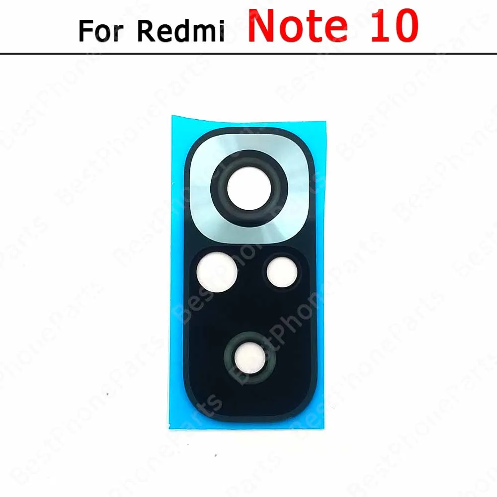 Rear Back Camera Lens Glass for Xiaomi Redmi Note 10 5G 10S Pro With Glue Sticker Adhesive Replacement Spare Parts