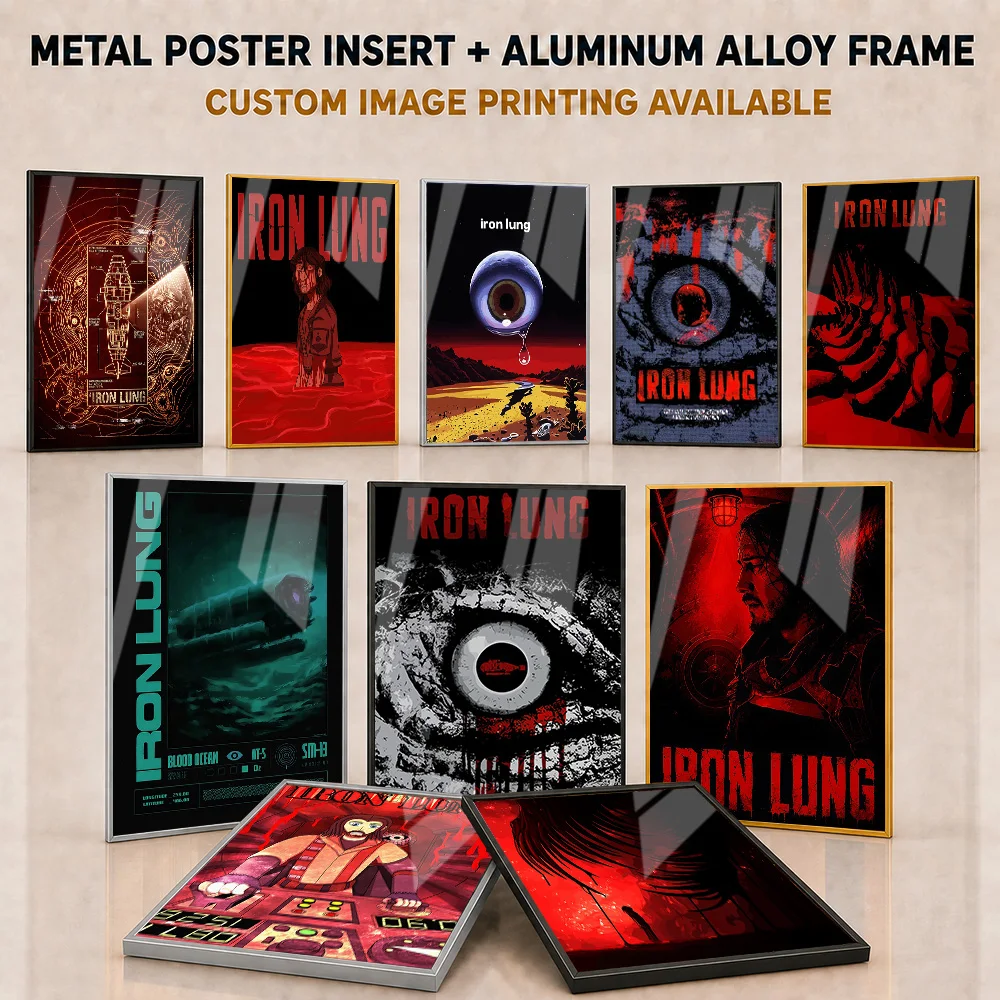 Iron Lung Framed Aluminum Metal Poster Customized Bold Haunting Creature Encounter Wall Art Made For Game Room Horror Fan Gift