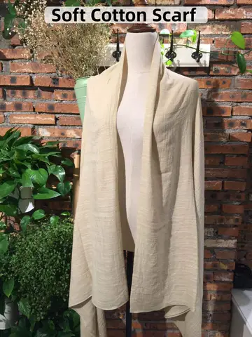 Autumn and Winter Cotton Solid Scarfs For Ladies 150*190 Cotton Hijab Scarf
