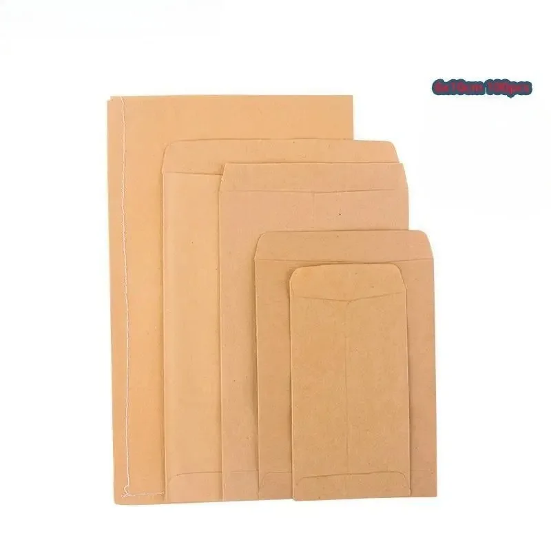 100Pcs 6*10cm Brown Kraft Paper Seed Bags Vertical Envelope Style Isolation Sack Protective Seed Storage Packaging Pouches