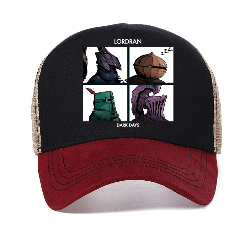 

Man Dark Souls Praise The Sun Game hat Fashion Unisex Printing Baseball Cap Men's cool Mesh Breathable Trucker hats