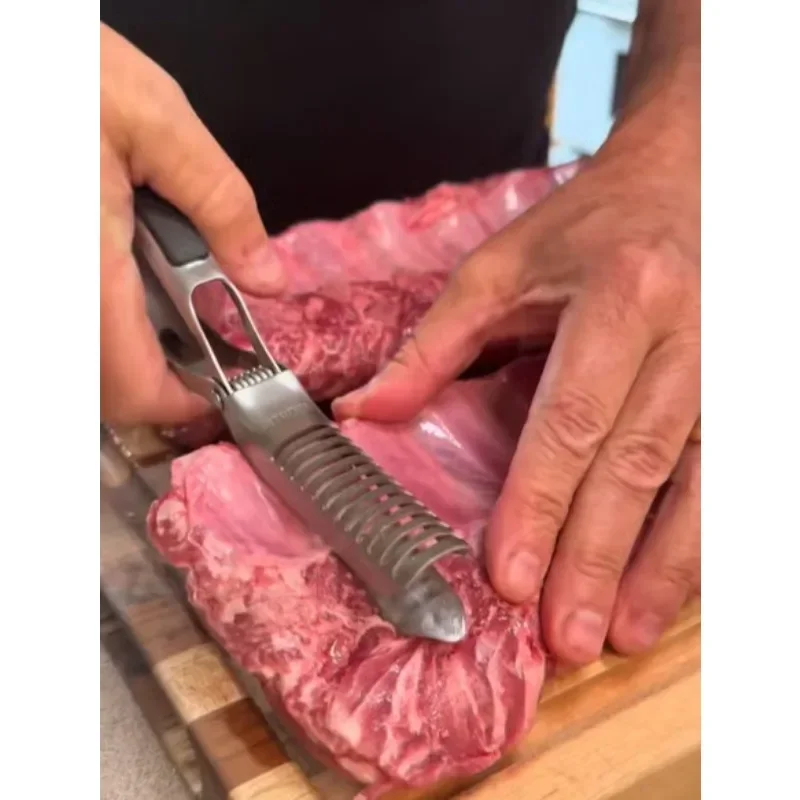 

1 шт., инструмент для приготовления ребер для барбекю, инструмент для приготовления ребер, инструмент для барбекю для дома, кухни, ресторана, кемпинга, портативный, легкий вес