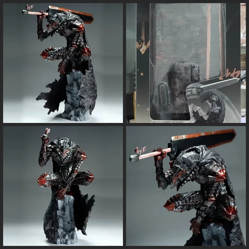 25cm ベルセルク ガッツ 高品質アニメフィギュア ガッツ バーサーカーアーマー アクションフィギュア 黒剣士 フィギュア モデル玩具 ギフト