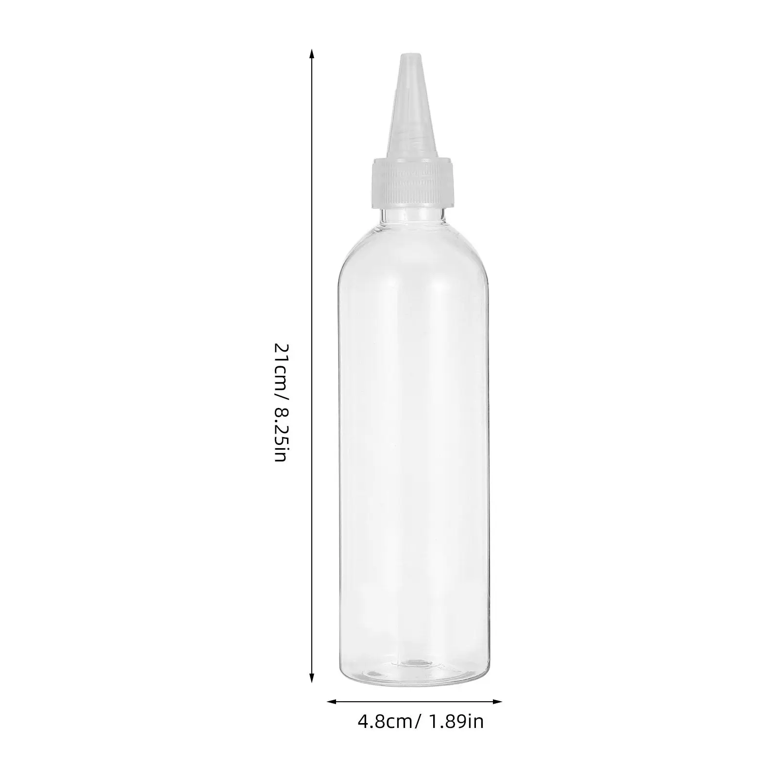 12Pcs 100Ml Transparent Squeeze Bottle Pet Refillable Precision Nozzle Leakproof Portable Dispenser for Travel Skincare